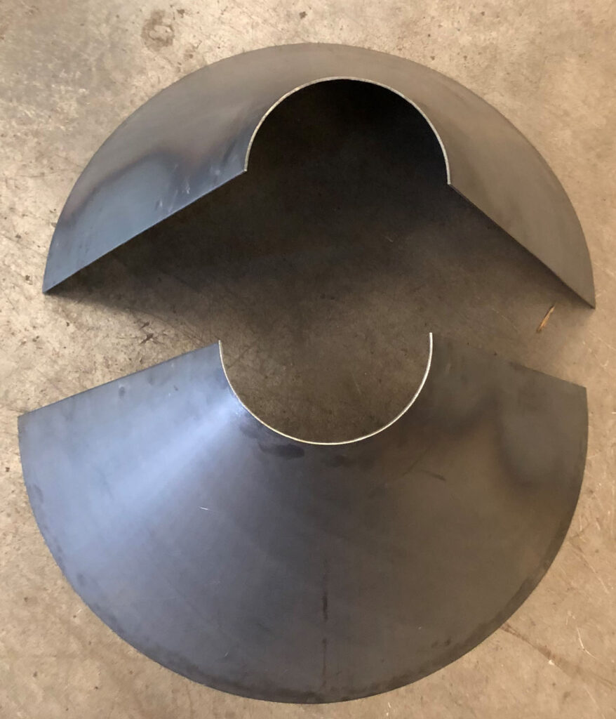 Fabricación de conos en acero inoxidable, acero al carbono, galvanizado y aluminio para la industria.
